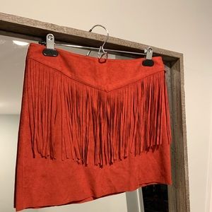 Forever21 orange skirt